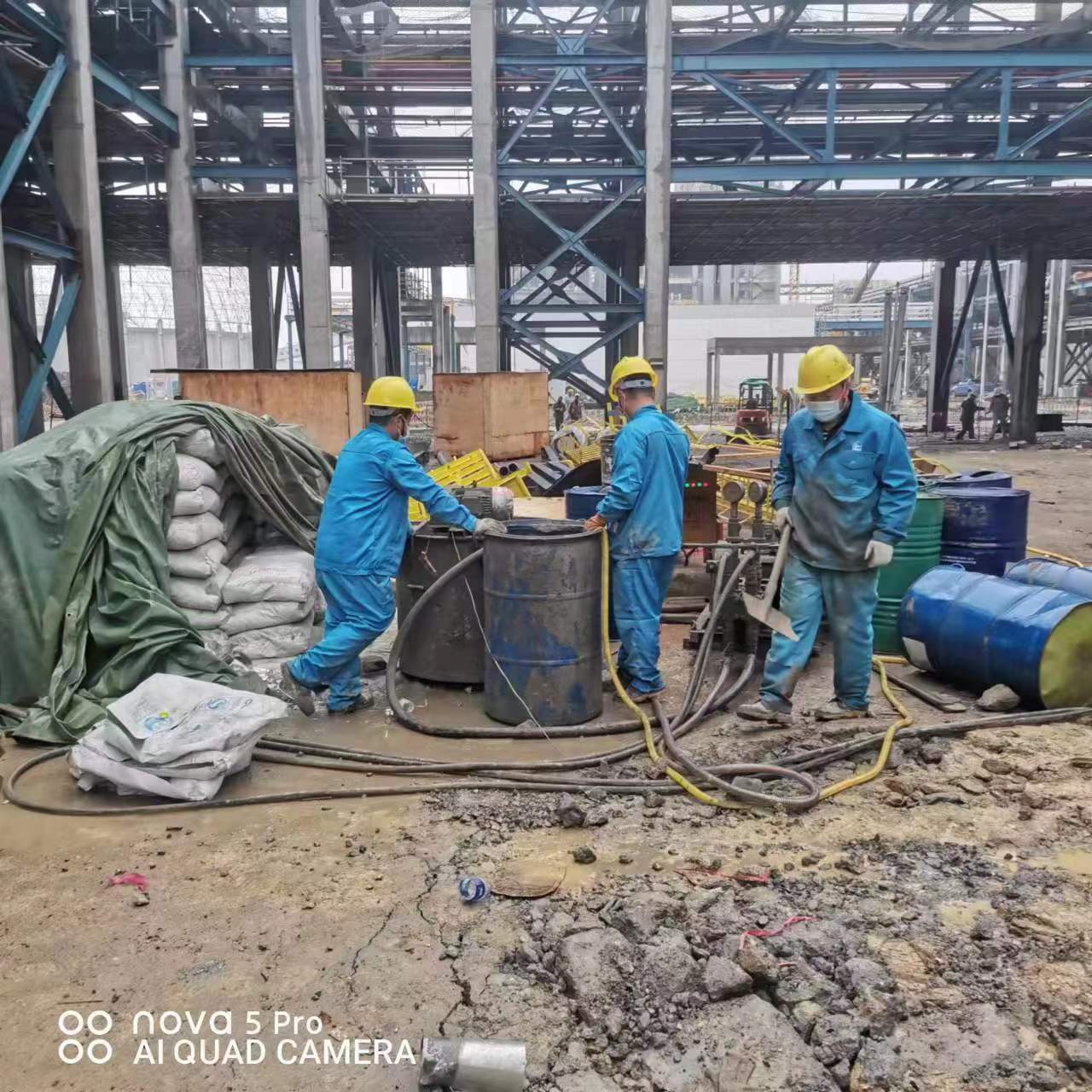 东昌府设备基础下沉沉降注浆加固施工